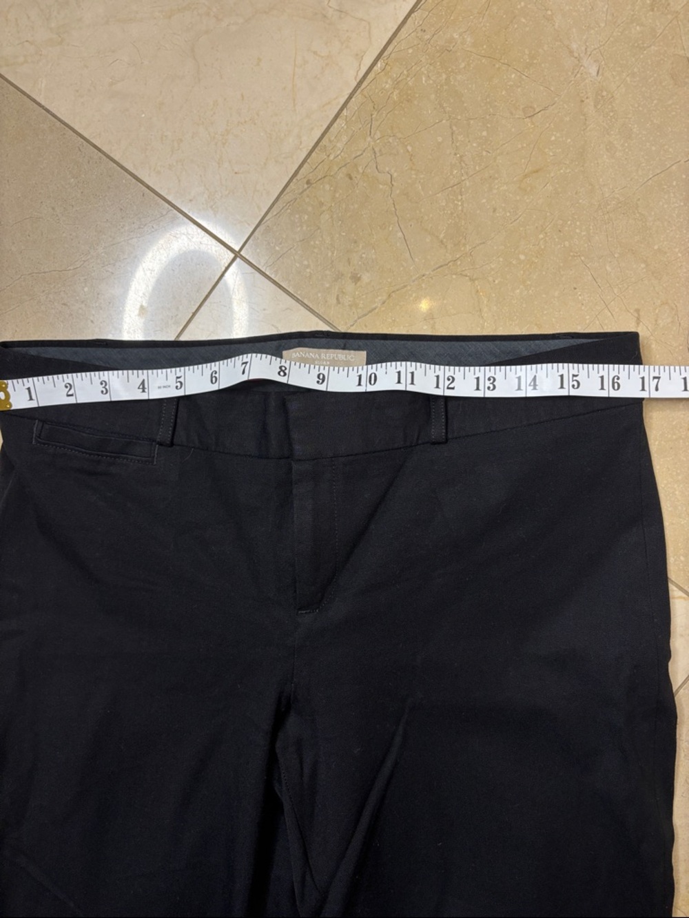 ⭐️ Banana Republic Black Sloan Pants - Slim Straight- size 10 - Picture 3 of 8